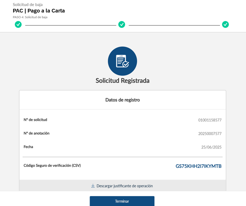 Baja Próximo Año. Resultado