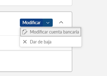 Modificar cuenta o baja del plan