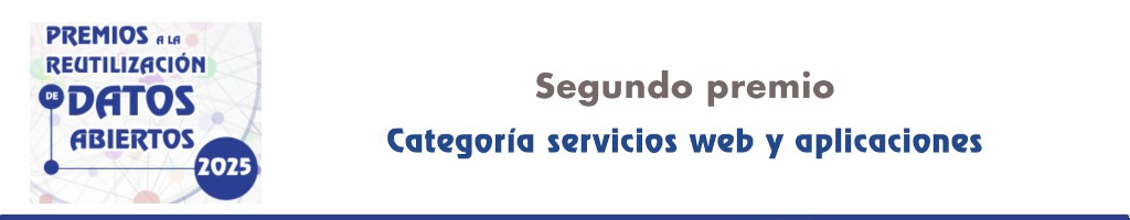 Segundo premio. Categoría servicios web y aplicaciones