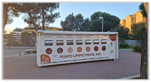 Punto limpio m&oacute;vil 24 horas