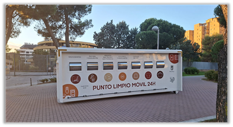 Punto limpio m&oacute;vil 24 horas