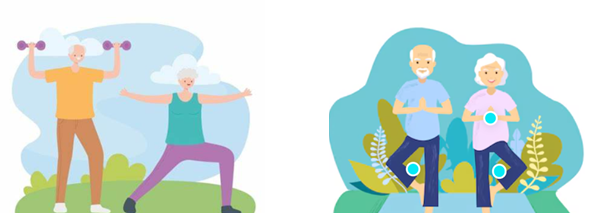 Personas practicando deporte