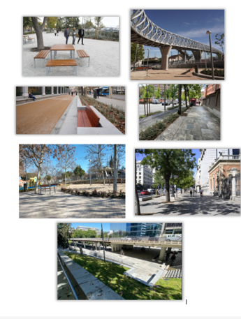 red itineario peatonales