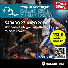 torneo nocturno baloncesto y balonmano Barajas