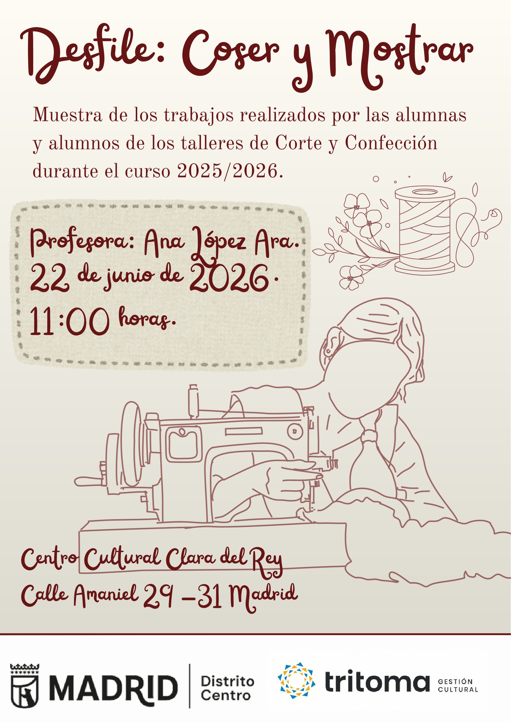 coser y mostrar