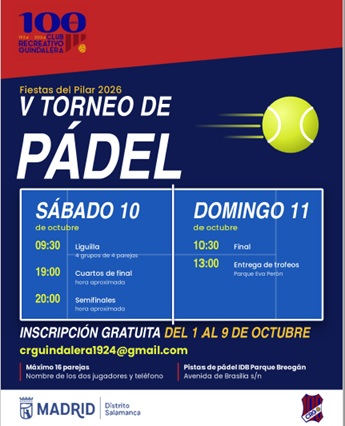 V Torneo de Pádel