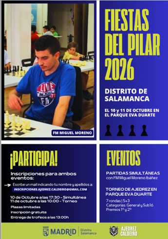 Torneo de ajedrez y partidas simultáneas