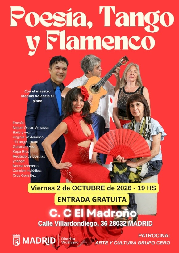 Poesía, tango y flamenco