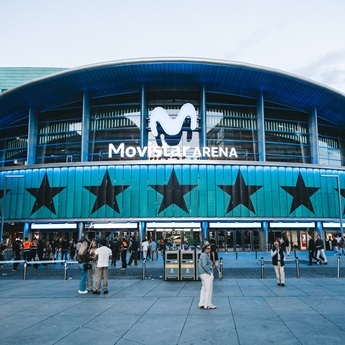 Fachada del Estadio Movistar Arena