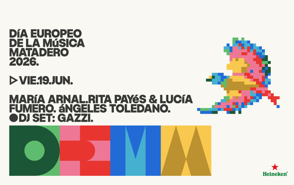 Carteler&iacute;a oficial DEMM26 con ilustracion de pajarito pixelado