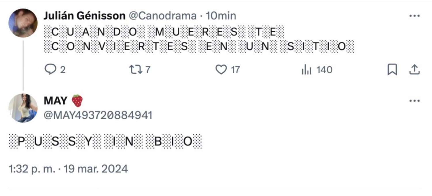 Cuando te mueres te conviertes en un sitio Pussy in Bio