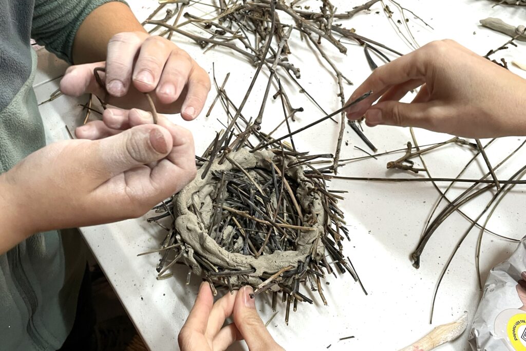 Taller de creación de nidos del mito