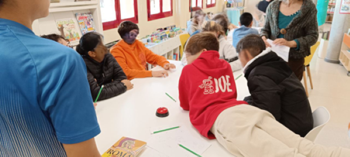 Adolescentes durante el desarrollo de la actividad