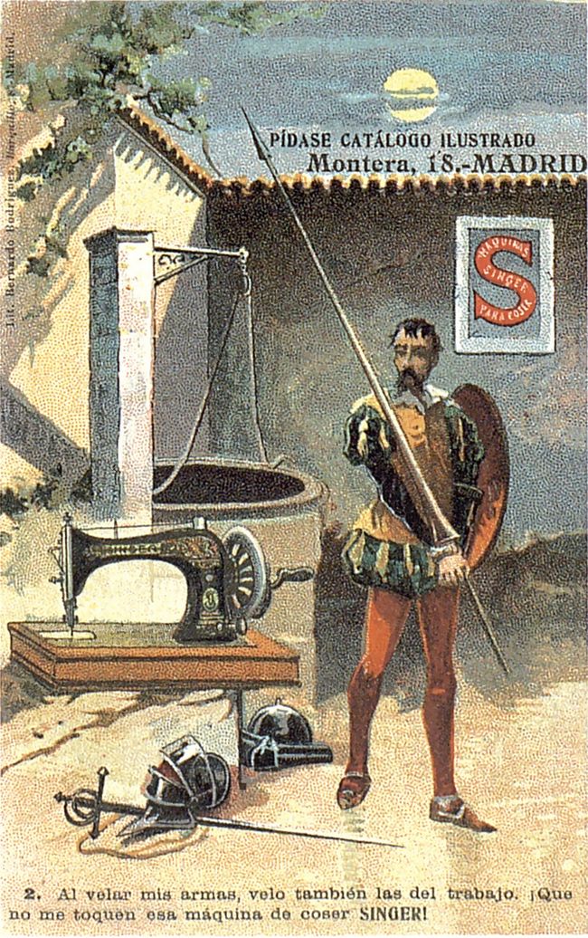 El Quijote y las Máquinas de coser Singer