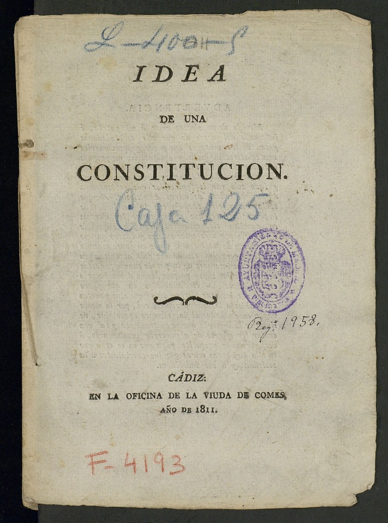 Idea de una constitución