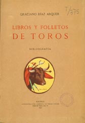 Graciano Díaz Arquer. Libros y folletos de toros. Bibliografía, 1931