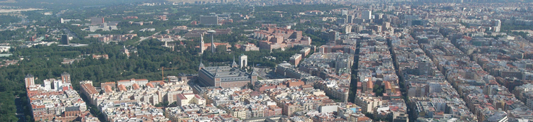Vista a&eacute;rea de Madrid