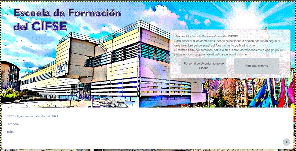pantallazo escuela virtual CIFSE
