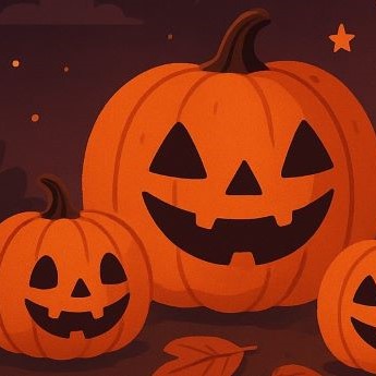 Imagen de unas calabazas de halloween