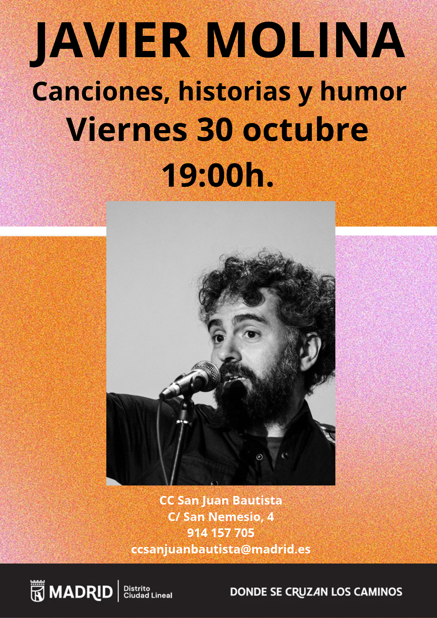 Javier Molina: Canciones, historias y humor