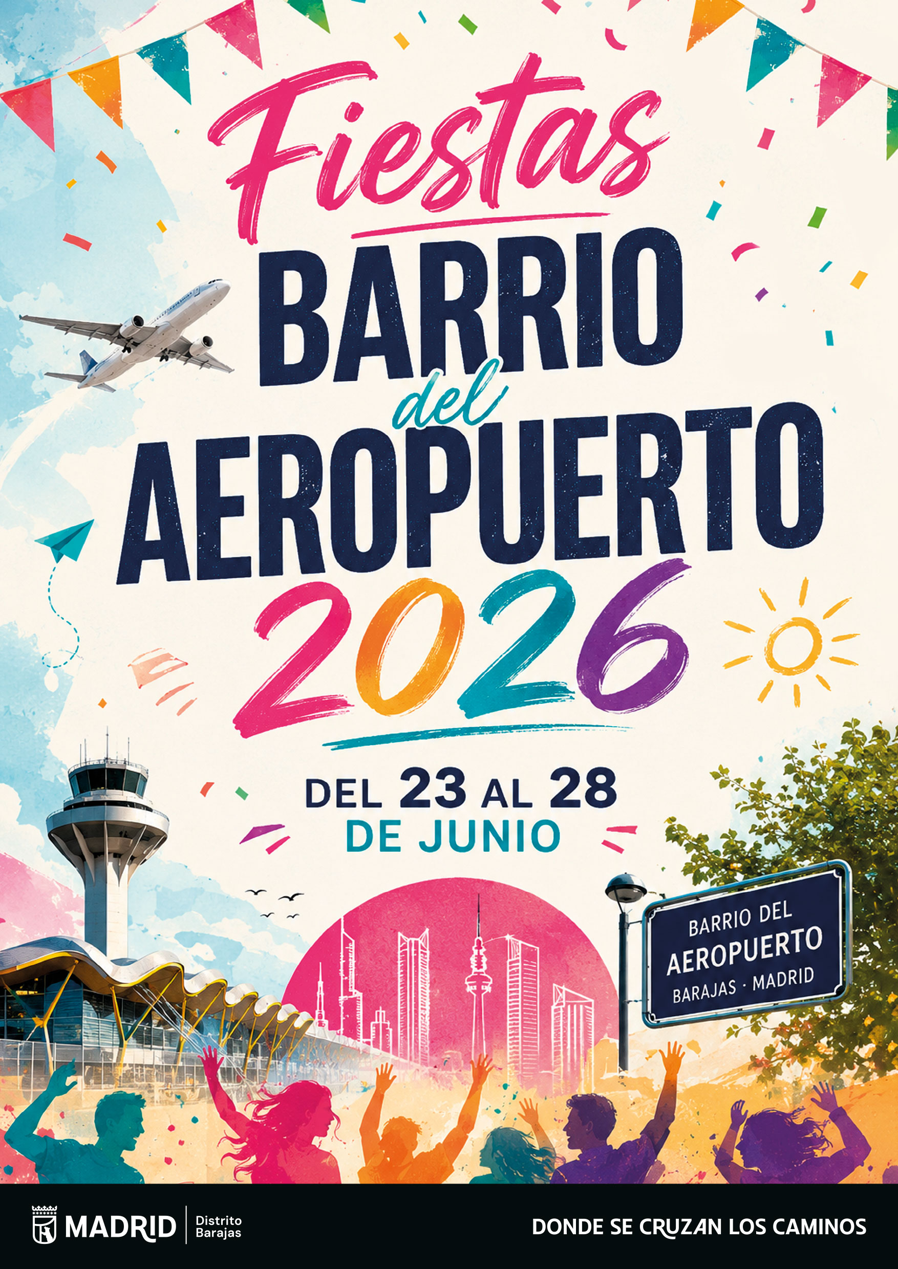 Cartel de las Fiestas del Barrio del Aeropuerto 2026