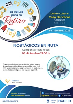 Cartel con información y fotografía de la actividad