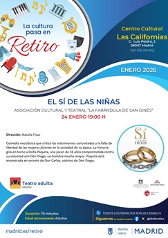 Cartel con fotograf&iacute;a e informaci&oacute;n de la actividad