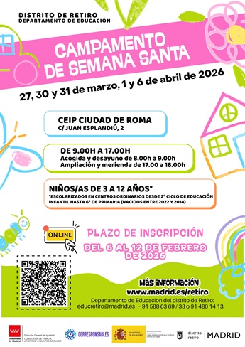 cartel campamento semana santa