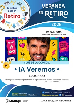 Cartel con fotograf&iacute;a e informaci&oacute;n de la actividad
