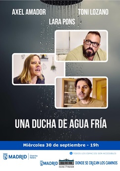 Cartel con fotograf&iacute;a e informaci&oacute;n de la actividad cultural