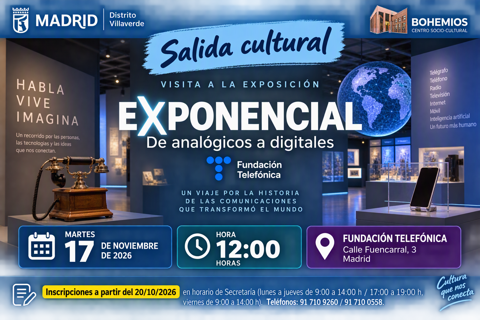 Salida Cultural: Exposición `Exponencial. De analógicos a digitales´
