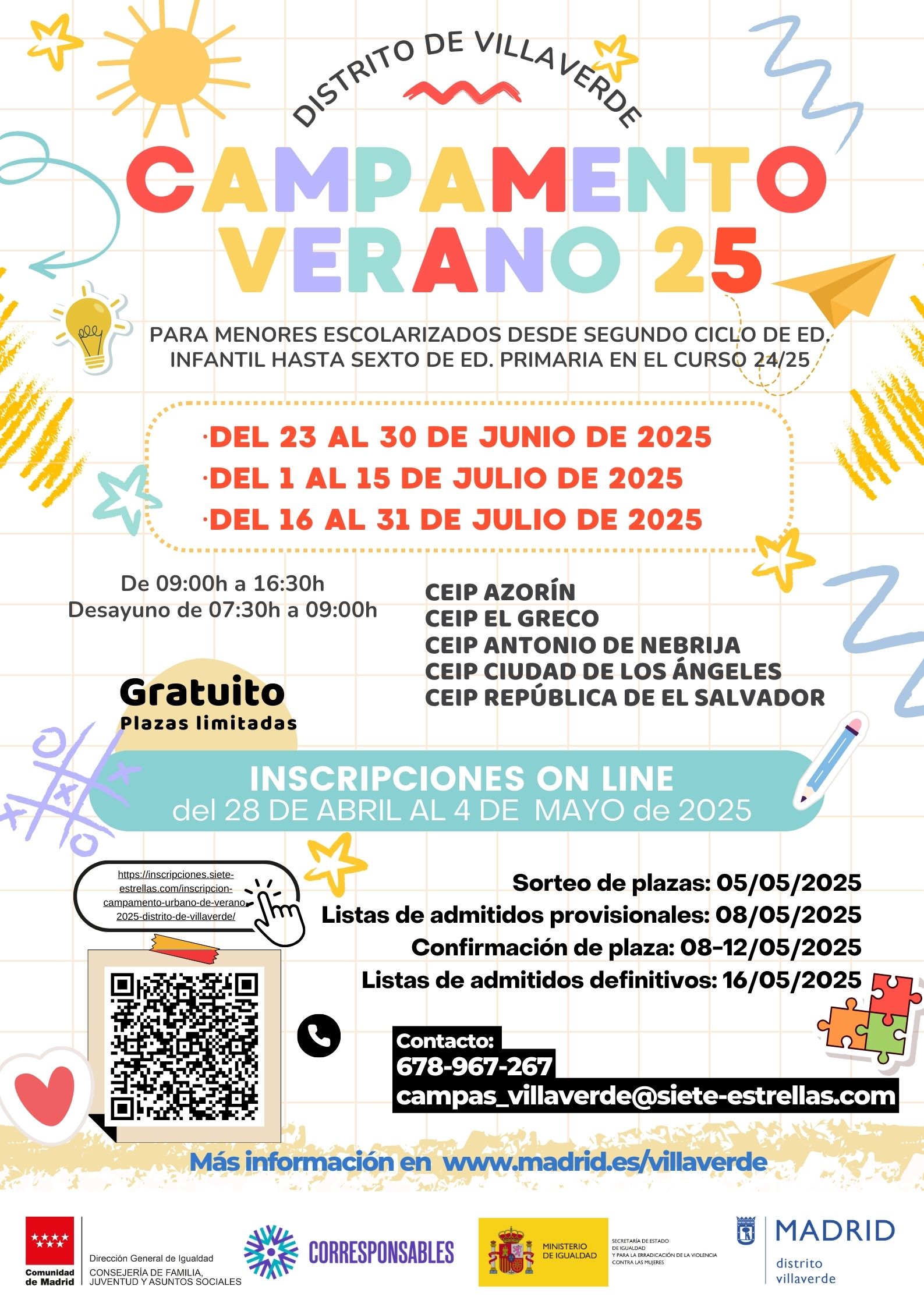 Campamento de Verano 2025 - Distrito de Villaverde