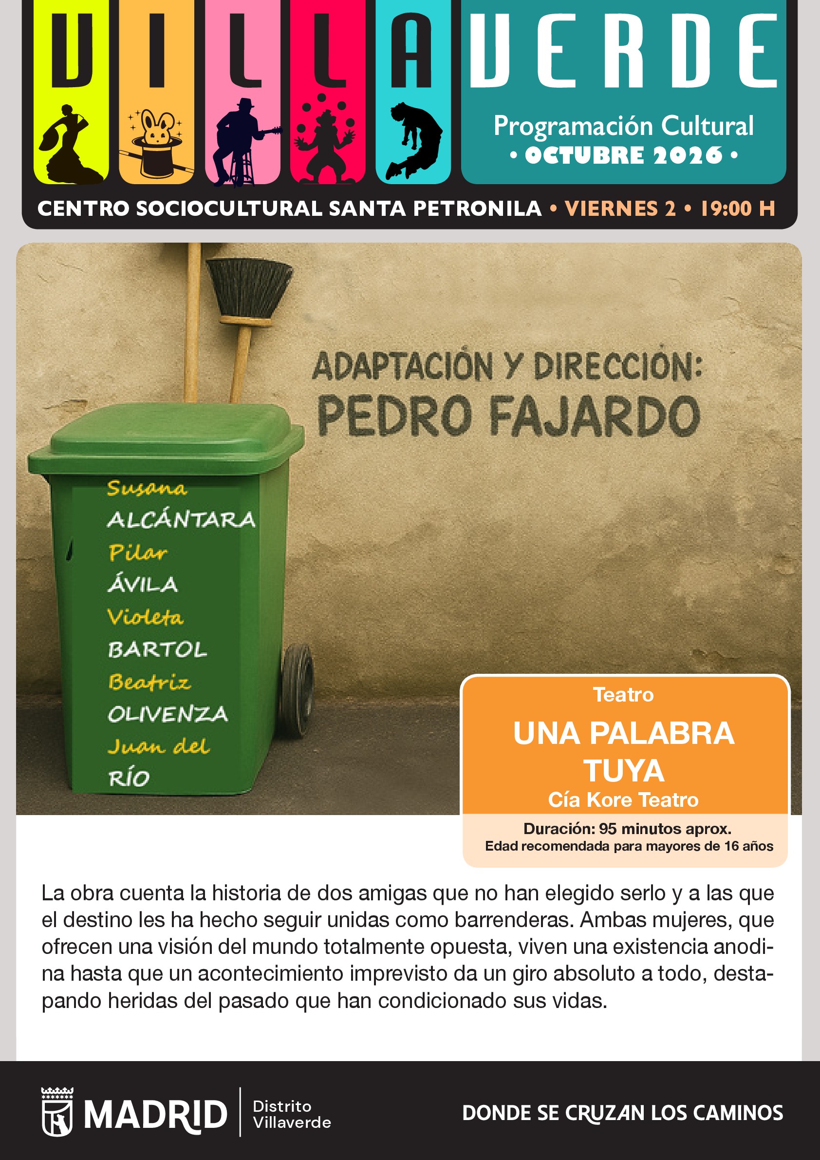 Teatro: `Una Palabra Tuya´