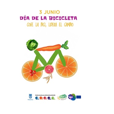 Cartel de la celebración del día de la Bici 2021