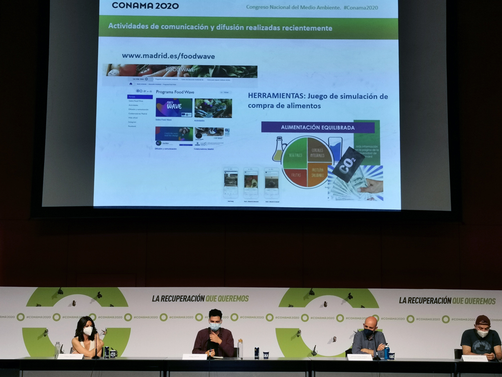 Imagen 1 de la Presentaci&oacute;n en CONAMA de la campa&ntilde;a de comunicaci&oacute;n y sensibilizaci&oacute;n &lsquo;Alimentaci&oacute;n sostenible y cambio clim&aacute;tico&rsquo; del proyecto Food Wave