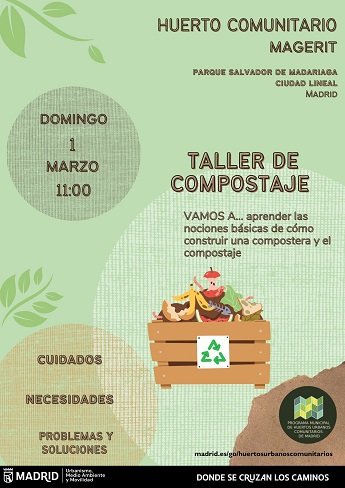 Imagen de Taller de Compostaje en el Huerto Magerit: domingo 1 de marzo 11:00h