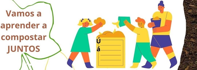 Imagen del Curso de Compostaje Individual y Comunitario con el Huerto Urbano Comunitario La Rosa Fuera del Tiesto