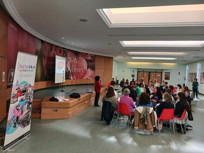 Momento del trabajo en grupo