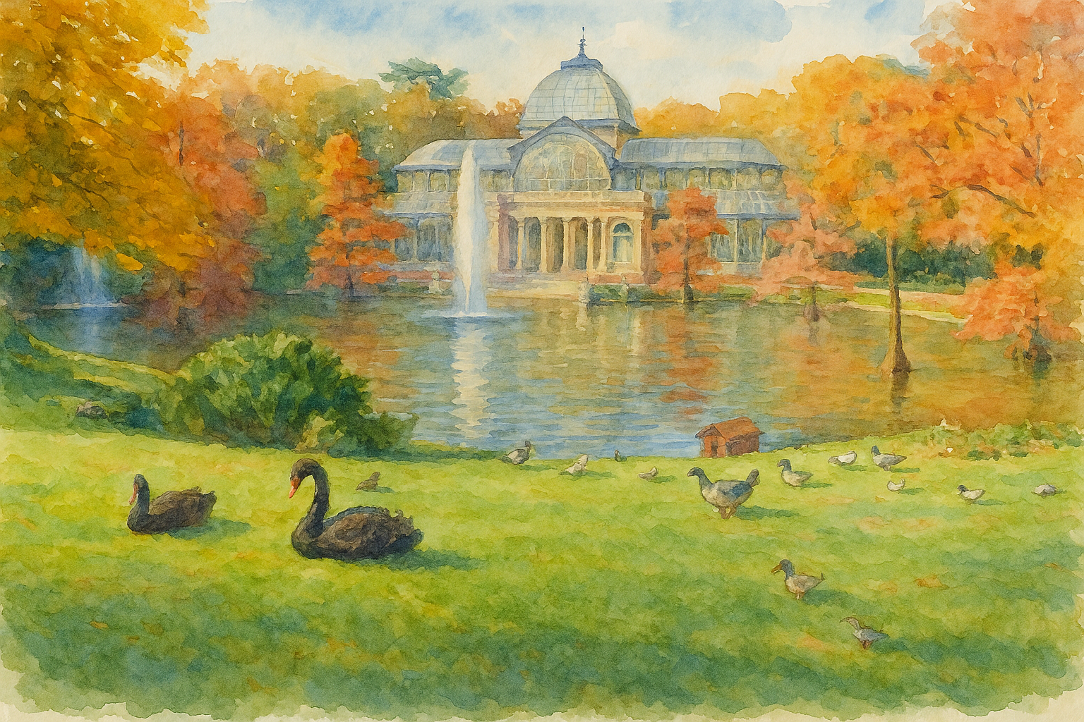 ImagenAcuarelaElRetiro