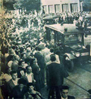 Funeral de los bomberos caídos