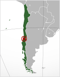 mapa de Chile con situación del terremoto