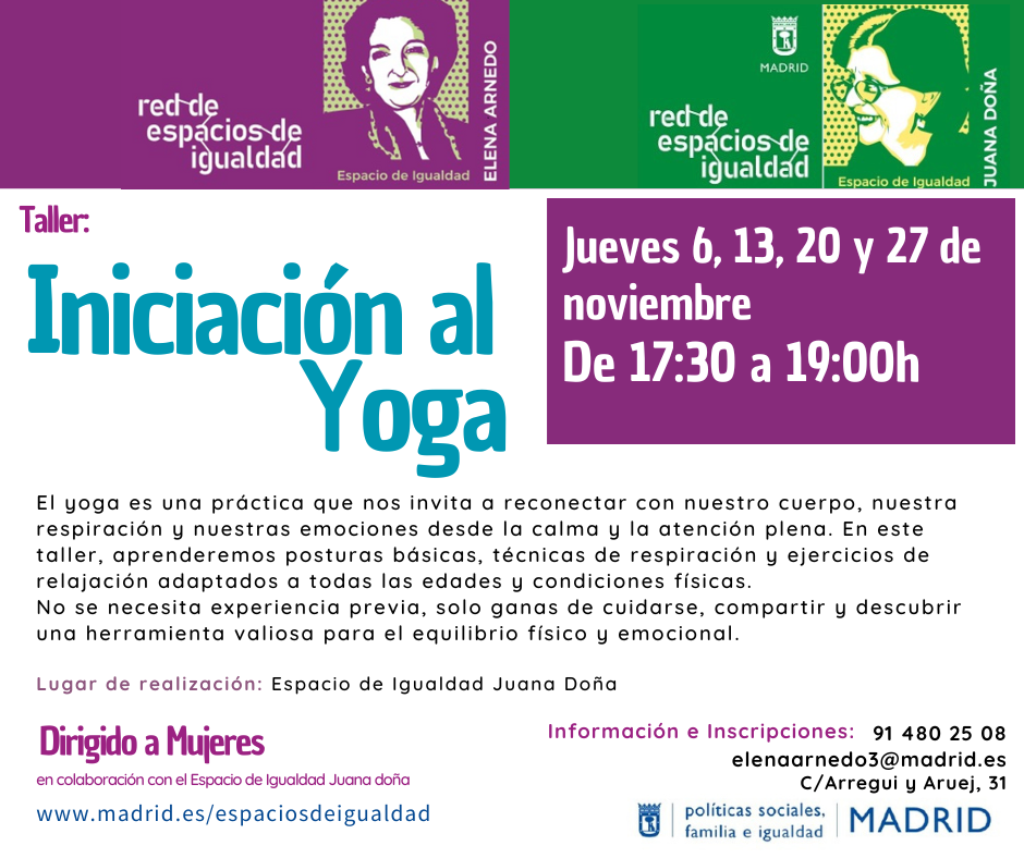 Cartel con texto con la misma información que la web