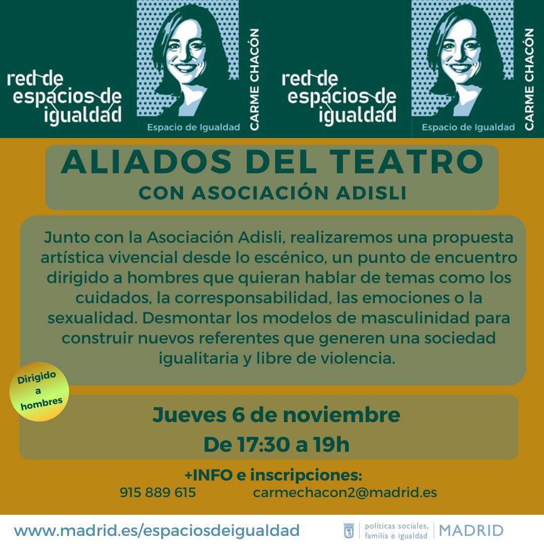 Cartel con el texto contenido en web