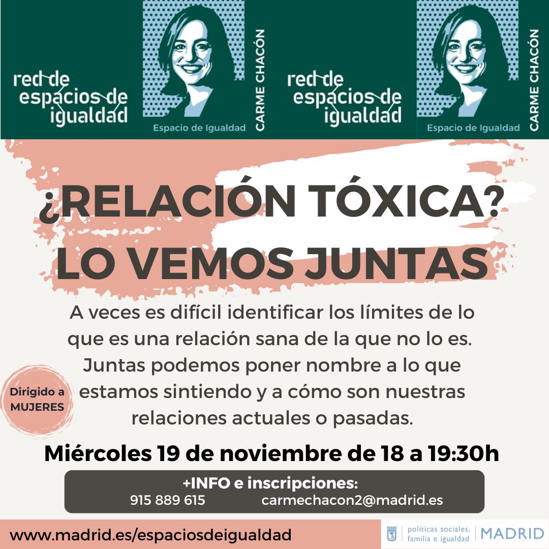 Cartel con texto con la misma información que en web
