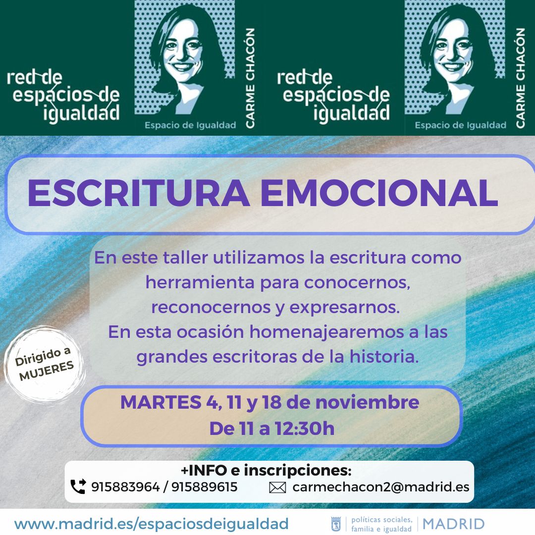 Cartel con texto contenido en la web