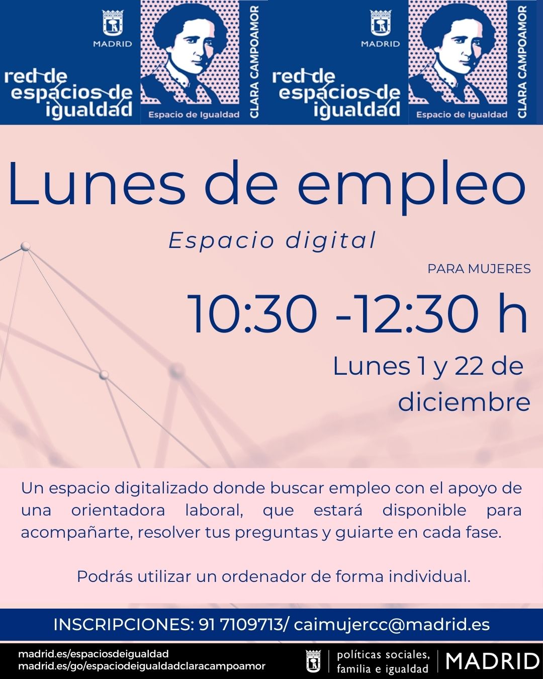 Cartel con texto contenido en web