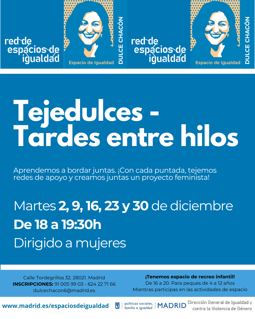 Cartel con el texto contenido en web