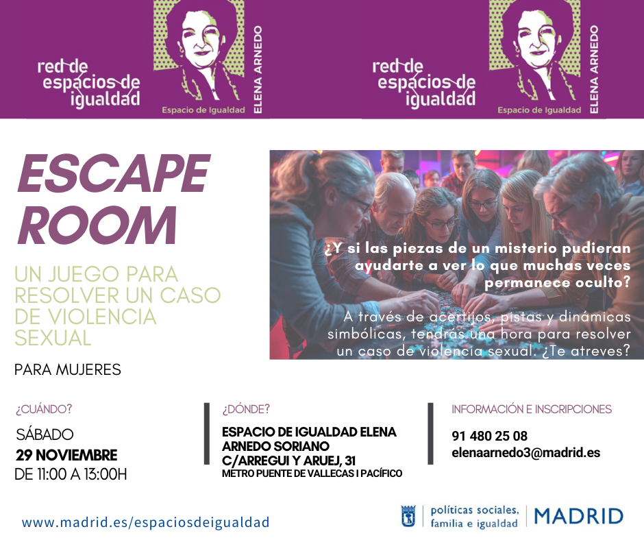 Cartel con el texto contenido en web