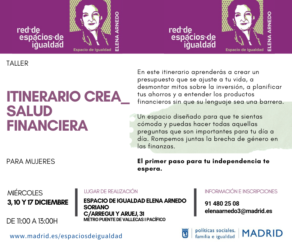 Cartel con el texto contenido en web