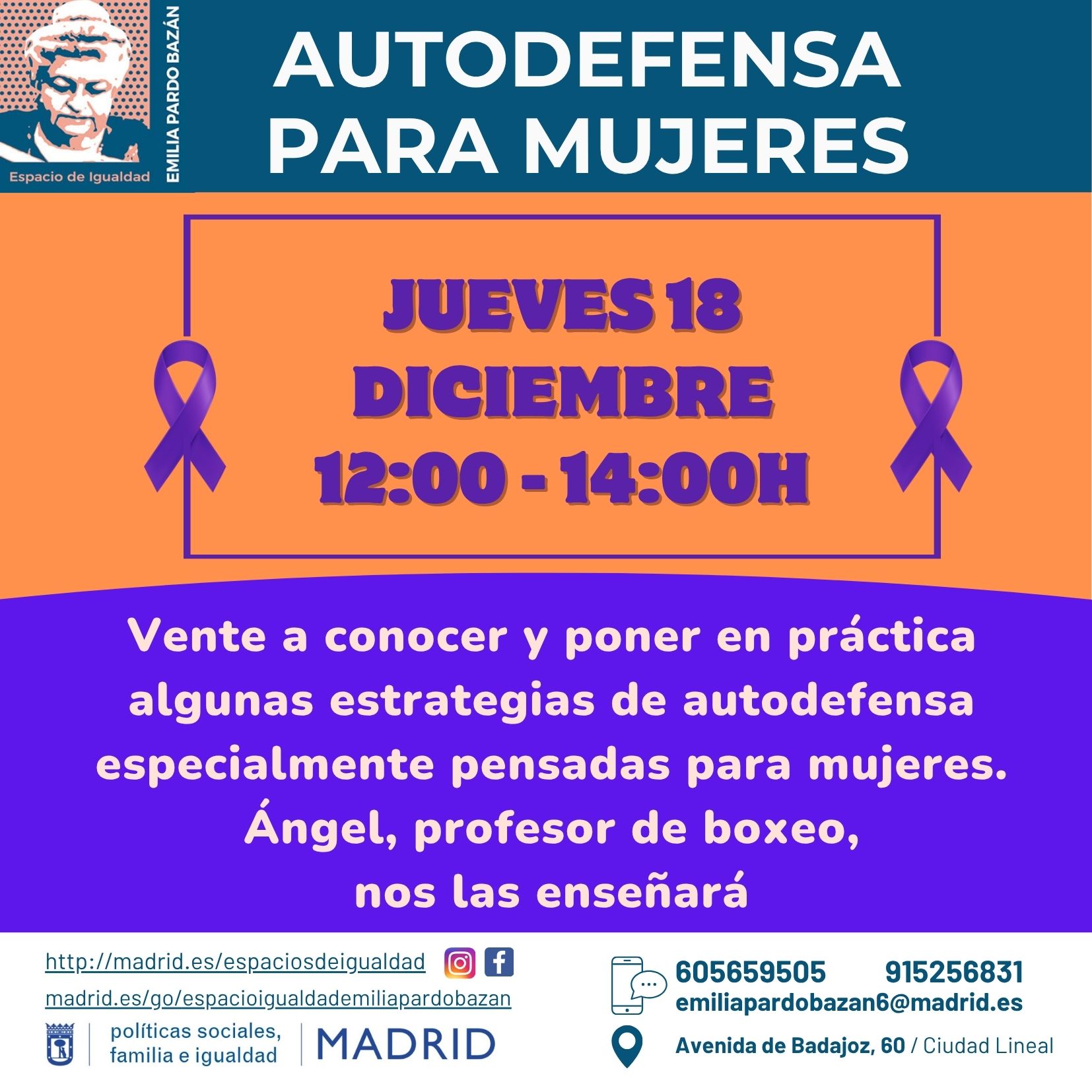 cartel con la misma información que lo publicado en web